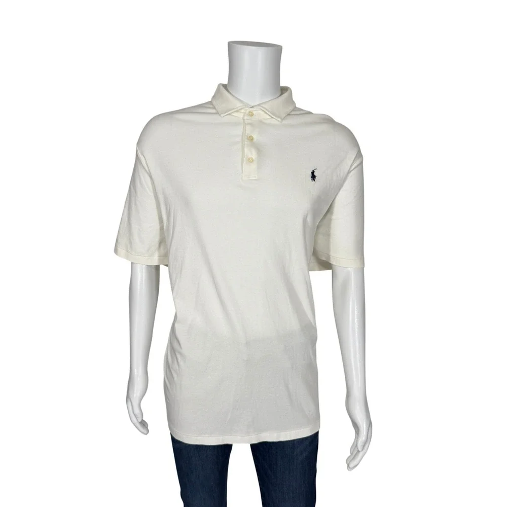 Polo Ralph Lauren Mens XL Classic Fit Cotton Short‎ Sleeve Polo Shirt